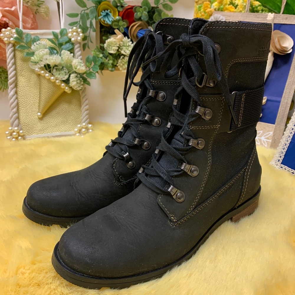 Sorel Black Ankle Boots